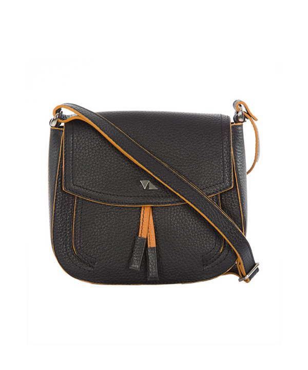 کیف دوشی چرم زنانه مشکی چرم مشهد Mashhad leather مدل S684