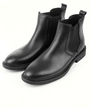 نیم بوت چرم طبیعی مردانه صاد مدل MC0901