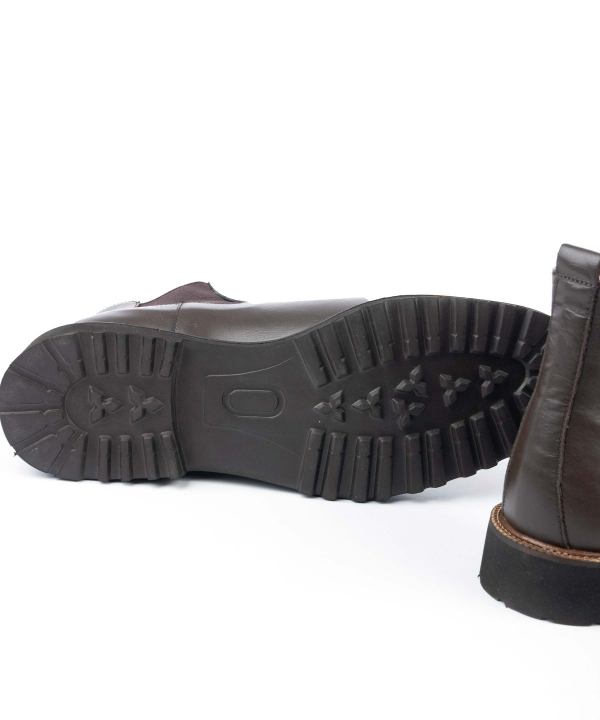 نیم بوت مردانه چرم طبیعی صاد Saad کد MC1102
