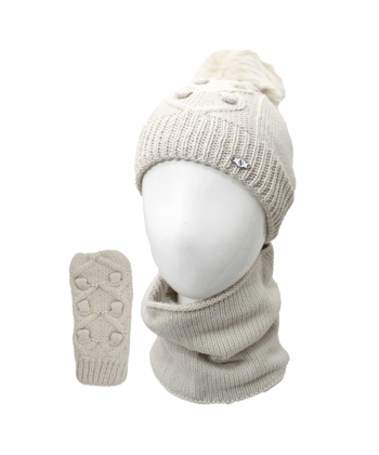 ست شال گردن و کلاه زنانه تارتن مدل 82333113111