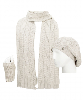 ست کلاه و شال گردن و دستکش تارتن مدل 81312113406