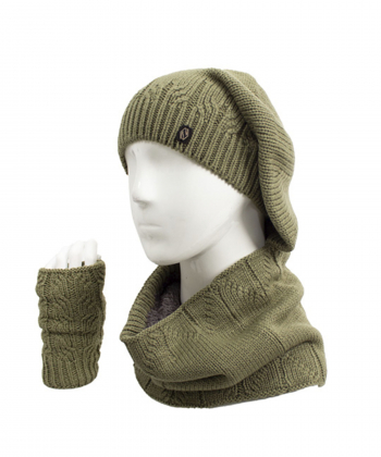 ست شال گردن و کلاه زنانه تارتن مدل 81332013409