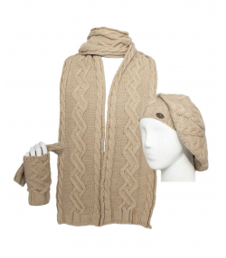 ست کلاه و شال گردن و دستکش تارتن Tartan مدل 81312012202