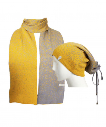 ست شال گردن و کلاه زنانه تارتن مدل 81284000106