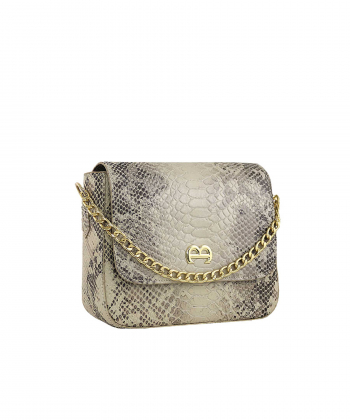 کیف دوشی چرم طبیعی زنانه منط مدل f117C