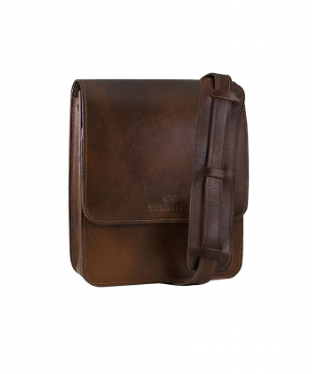 کیف دوشی چرم طبیعی زنانه منط مدل H153Ca