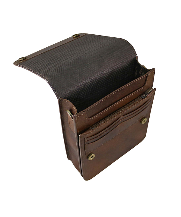 کیف دوشی چرم طبیعی زنانه منط مدل H153Ca