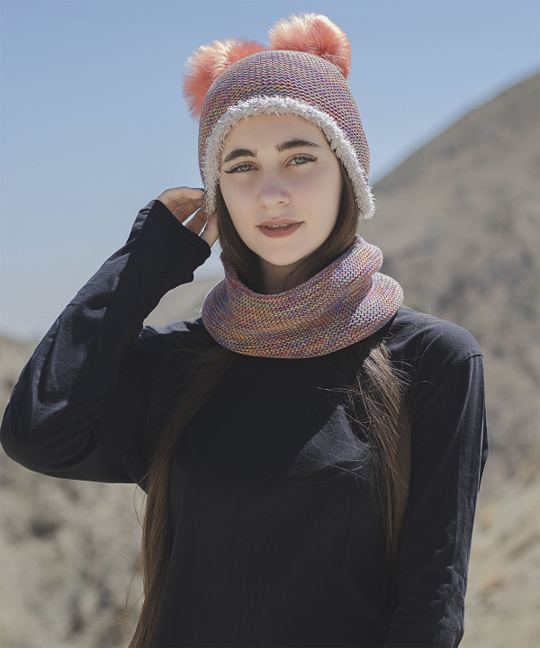 ست کلاه و شال گردن تارتن Tartan مدل 82233300601