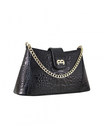 کیف دوشی چرم طبیعی زنانه منط مدل 4114C