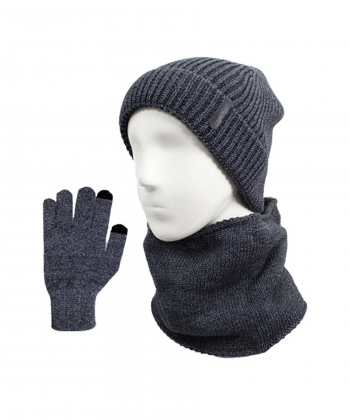 ست شال گردن و کلاه زنانه تارتن مدل 81334310109