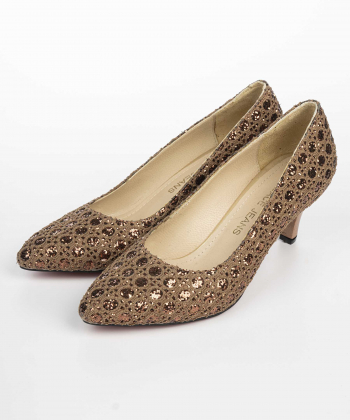 کفش پاشنه بلند پارچه ای زنانه ورساچه جینز مدل am-vsw0130836