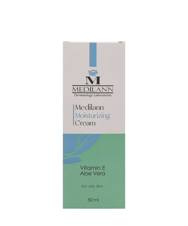 کرم مرطوب کننده پوست چرب مدیلن Medilann حجم 50 میلی‌لیتر