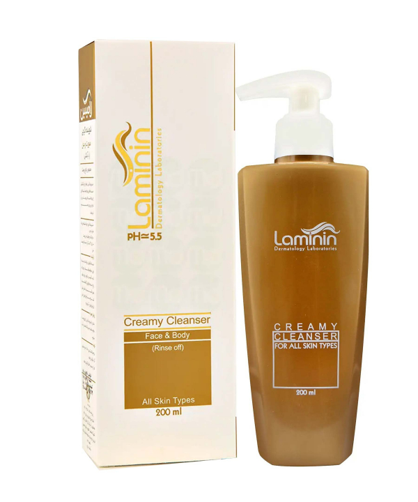 کرم ژل پاک کننده صورت و بدن لامینین Laminin حجم 200 میلی‌لیتر