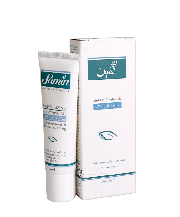 ژل مرطوب کننده قوی ثمین Samin حاوی 30% اوره حجم 30 میلی‌لیتر