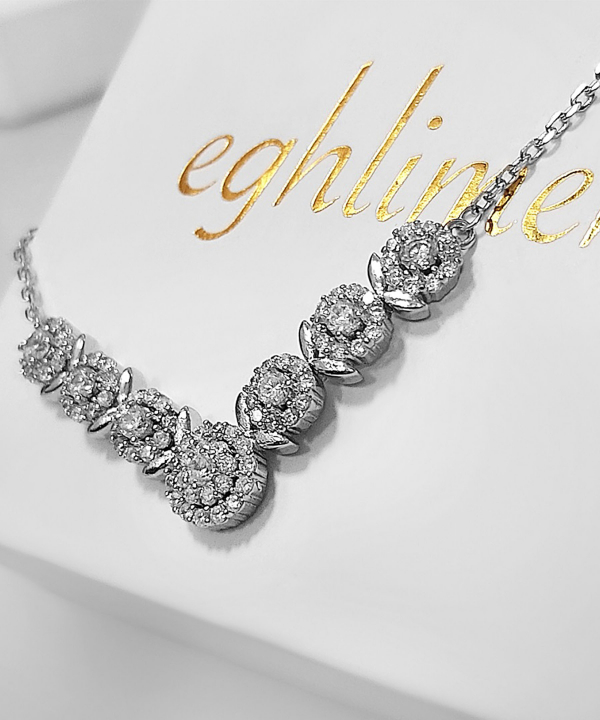 گردنبند نقره اقلیمه Eghlimeh مدل GN386