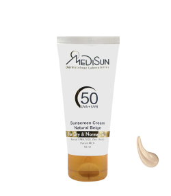 کرم ضد آفتاب رنگی SPF50 مدیسان Medisun حجم 50 میلی لیتر