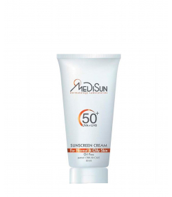 کرم ضد آفتاب بی رنگ SPF50 مدیسان Medisun حجم 50 میلی لیتر