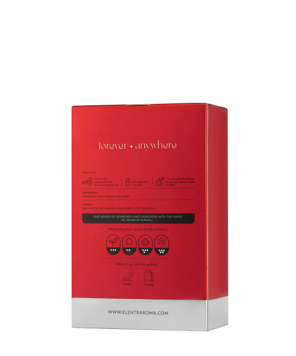 ادوتویلت مردانه النترا تاینی Elentra Tiny مدل Desire Red حجم 30 میلی لیتر