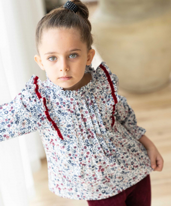 بلوز نخی دخترانه ملورینا مدل 7109