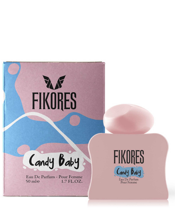 ادوپرفیوم زنانه فیکورس Fikores مدلcandy baby حجم 50 میلی‌لیتر
