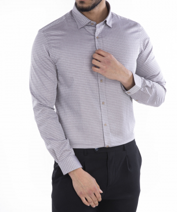 پیراهن مردانه کافه شرت Cafe Shirt کد 1093