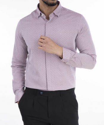 پیراهن مردانه کافه شرت Cafe Shirt کد 1070