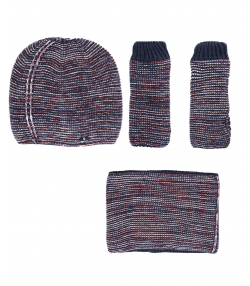 ست کلاه و شال گردن و دستکش زنانه تارتن Tartan کد 81331113123
