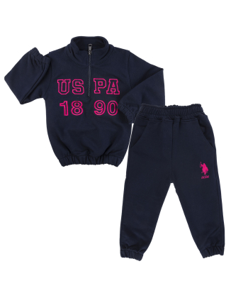 ست سویشرت و شلوار دخترانه یو اس پولو کیدز US Polo Kids کد 5084A1