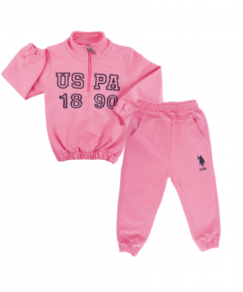 ست سویشرت و شلوار دخترانه یو اس پولو کیدز US Polo Kids کد 5084A1