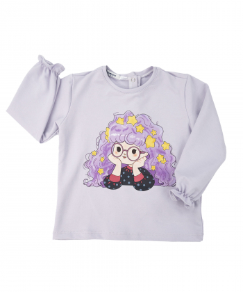 تیشرت آستین بلند دخترانه ملورینا مدل am-ml-7118