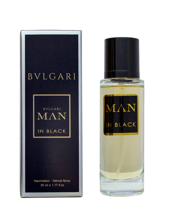 عطر جیبی مردانه پرستیژ مدل Bvlgari Man In Black حجم 35 میلی‌لیتر