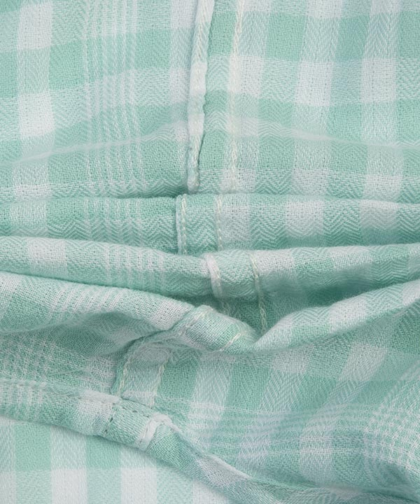 بلوز زنانه جین وست Jeanswest طرح چهارخانه و نخی