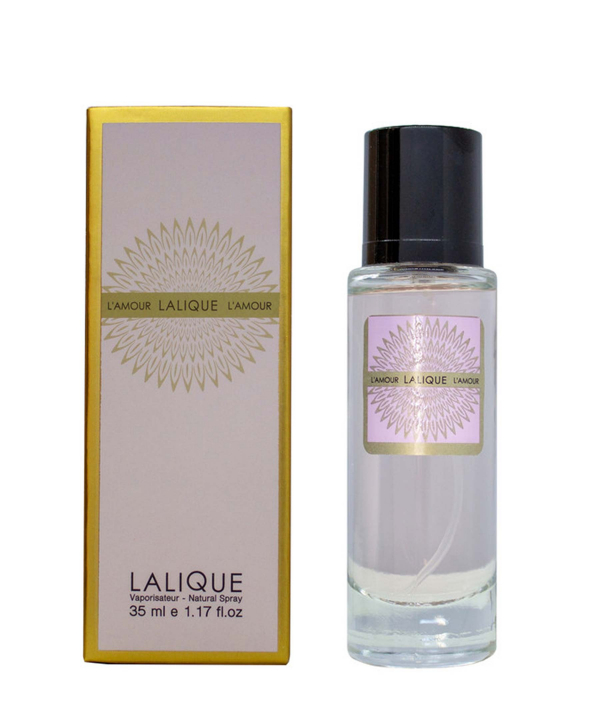 عطر جیبی زنانه پرستیژ Prestige مدل Lalique Lamour حجم 35 میلی‌لیتر
