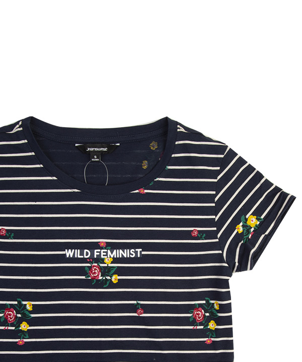 تیشرت نخی راه راه زنانه جین وست Jeanswest