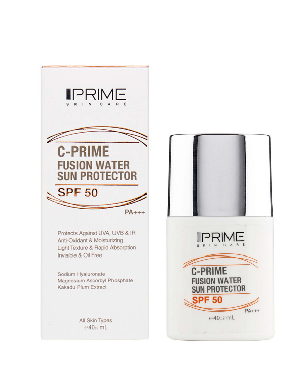 فلوئید ضد آفتاب SPF 50 پریم Prime حاوی ویتامین ث حجم 40 میلی‌لیتر