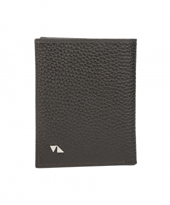 کیف پول مردانه چرم طبیعی چرم مشهدMashad leather مدل D5506 - مشکی