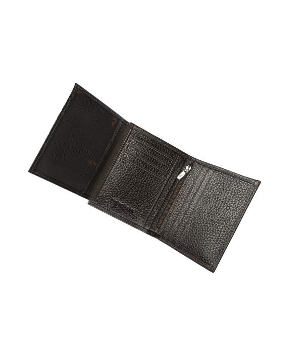 کیف پول مردانه چرم طبیعی چرم مشهدMashad leather مدل D5506 - مشکی