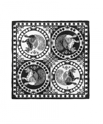 روسری کوچک زنانه موج Mowj مدل سیمرغ