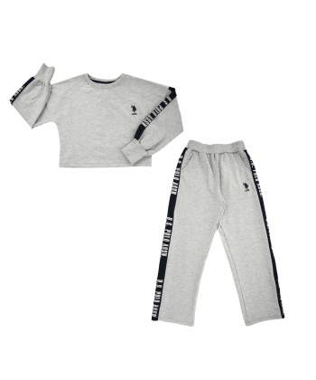 ست سویشرت و شلوار دخترانه یو اس پولو کیدز US Polo Kids کد 4032A5