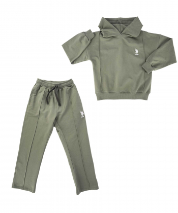 ست سویشرت و شلوار دخترانه یو اس پولو کیدز US Polo Kids کد 5052A1