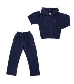 ست سویشرت و شلوار دخترانه یو اس پولو کیدز US Polo Kids کد 5052A1