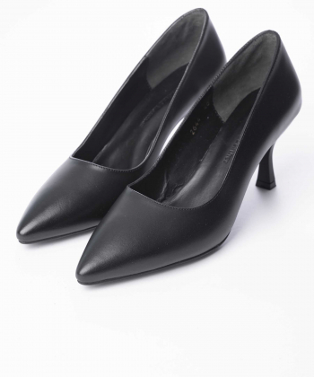 کفش پاشنه بلند چرم طبیعی زنانه چرم مشهد مدل J2644