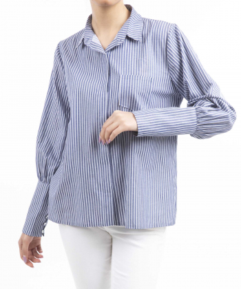 شومیز نخی آستین بلند زنانه سولا مدل SL420600016