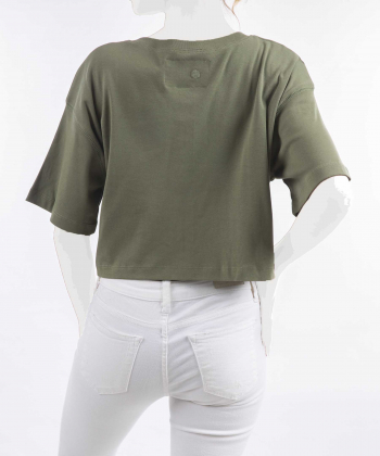 تیشرت آستین کوتاه نخی زنانه اسپرینگ فیلد مدل 202311853