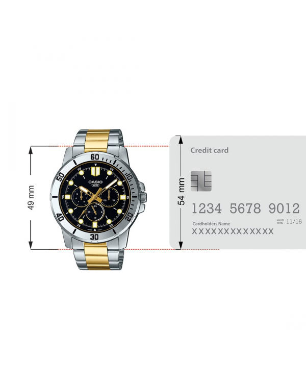 ساعت مچی عقربه‌ای مردانه کاسیو Casio مدل MTP-VD300SG-1EUDF