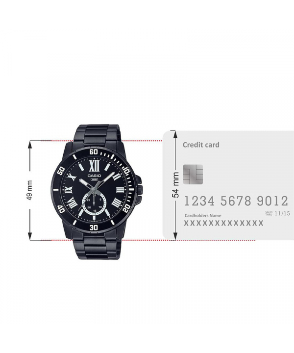 ساعت مچی عقربه‌ای مردانه کاسیو Casio مدل MTP-VD200B-1BUDF