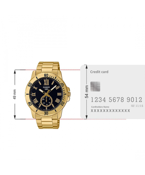 ساعت مچی عقربه‌ای مردانه کاسیو Casio مدل MTP-VD200G-1BUDF