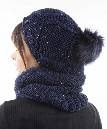 ست کلاه و شال گردن تارتن Tartan مدل 233100604