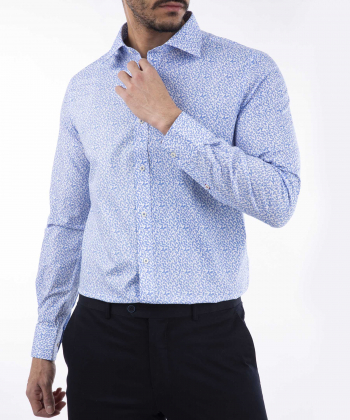 پیراهن آستین بلند مردانه کافه شرت مدل 1150