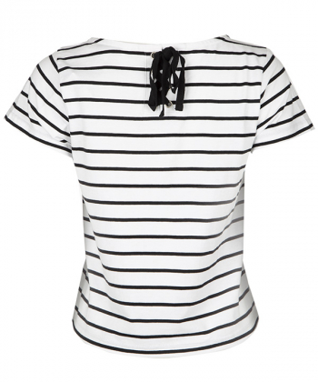 تیشرت زنانه یقه گرد راه راه جین وست Jeanswest